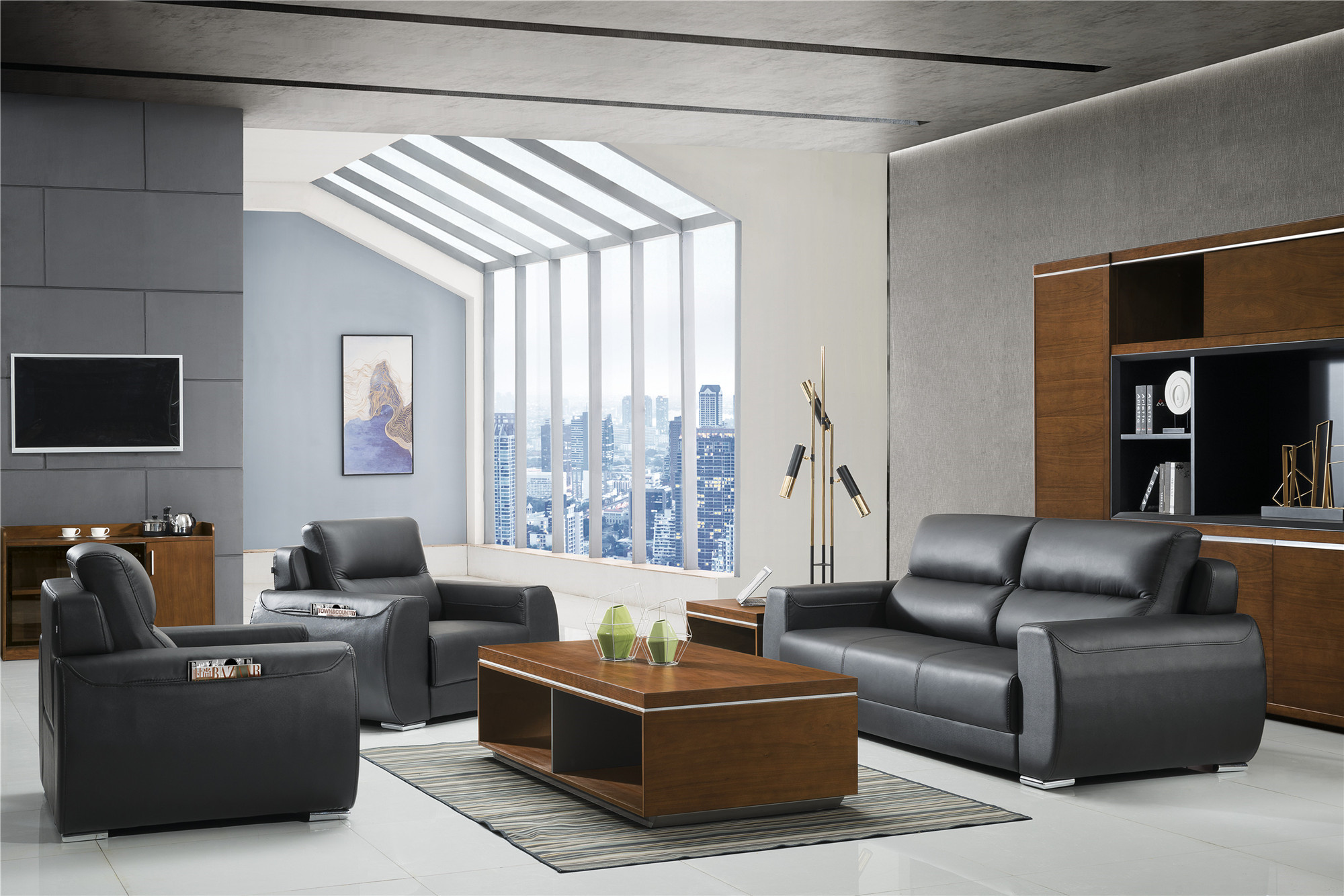 CILICILI短视频APP安装黄版办公沙发-DF6022-组合沙发
